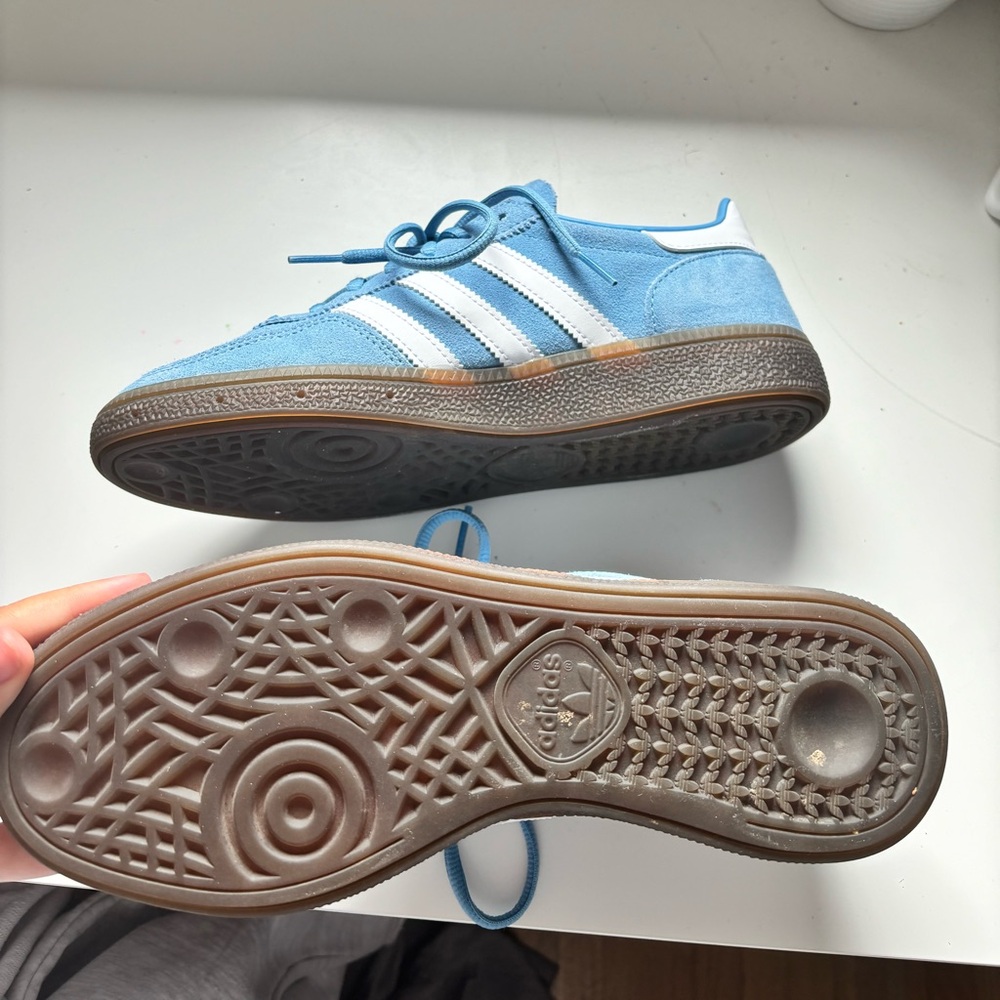 adidas Spezial Light Blue White Suede Sneakers - Picture 5 of 6